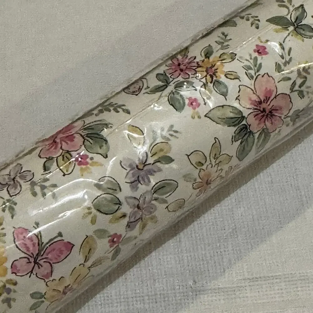 Vintage Rubbermaid Scents Potpourri Shelf Liner Pink Floral Non Adhesive